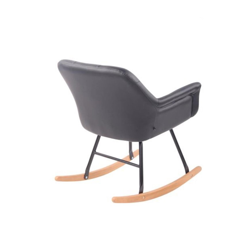 Mecedora DANDY PIEL color Negro