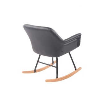Mecedora DANDY PIEL color Negro