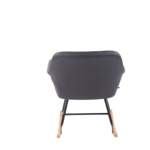 Mecedora DANDY PIEL color Negro