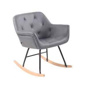 Mecedora DANDY PIEL color Negro
