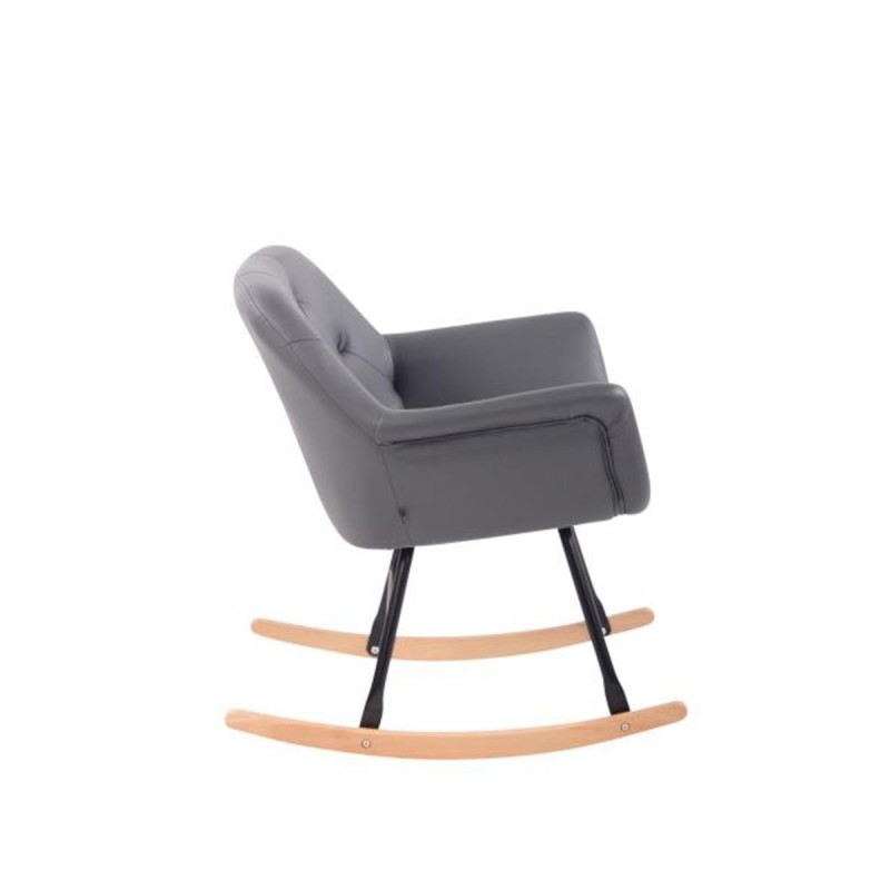 Mecedora DANDY PIEL color Negro