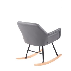 Mecedora DANDY PIEL color Negro