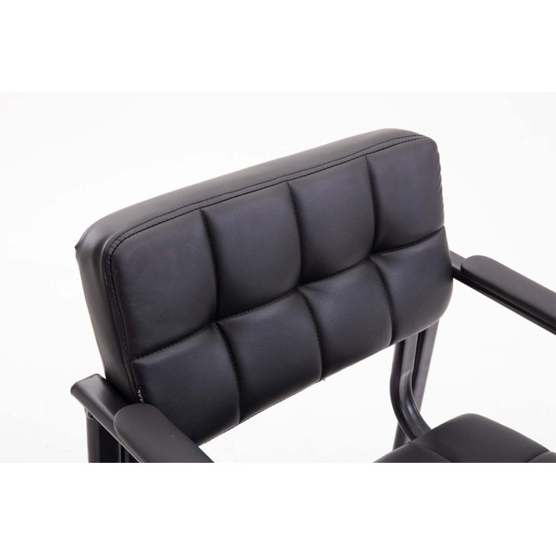 Silla de Confidente OSLO PIEL en Negro