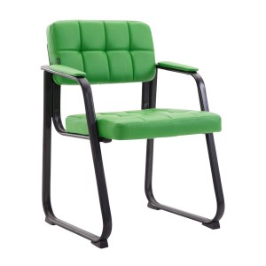 Silla de Confidente OSLO PIEL en Negro