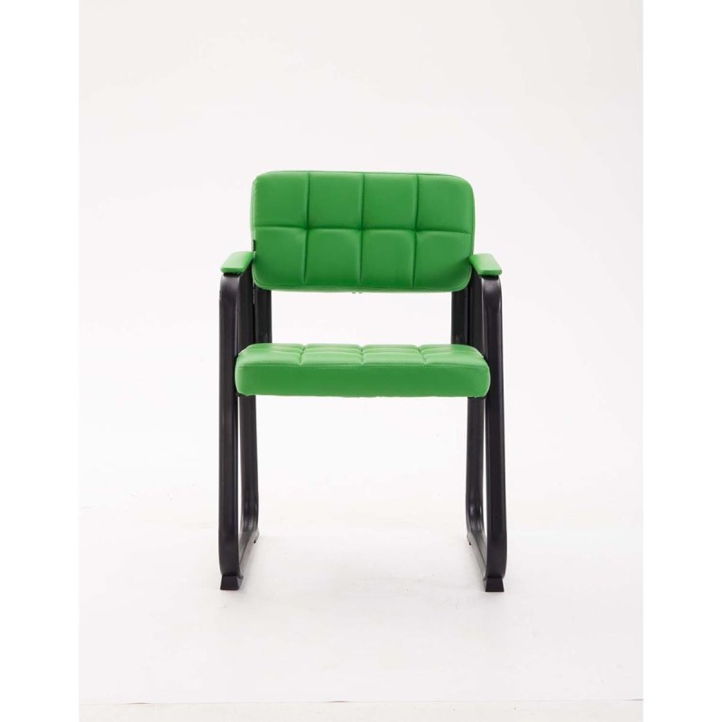 Silla de Confidente OSLO PIEL en Negro