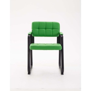 Silla de Confidente OSLO PIEL en Negro
