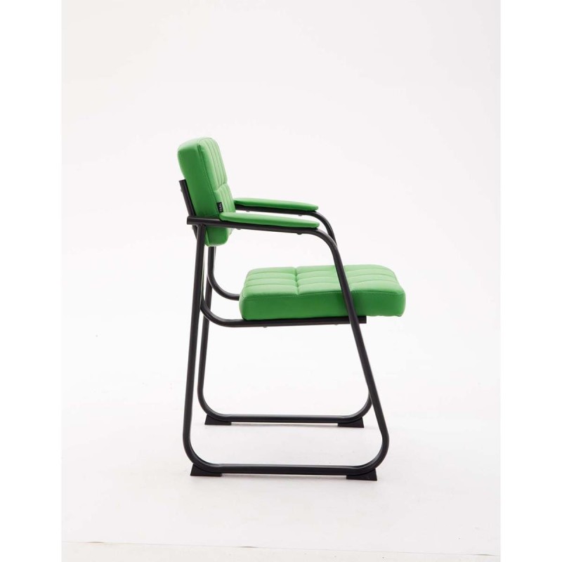Silla de Confidente OSLO PIEL en Negro