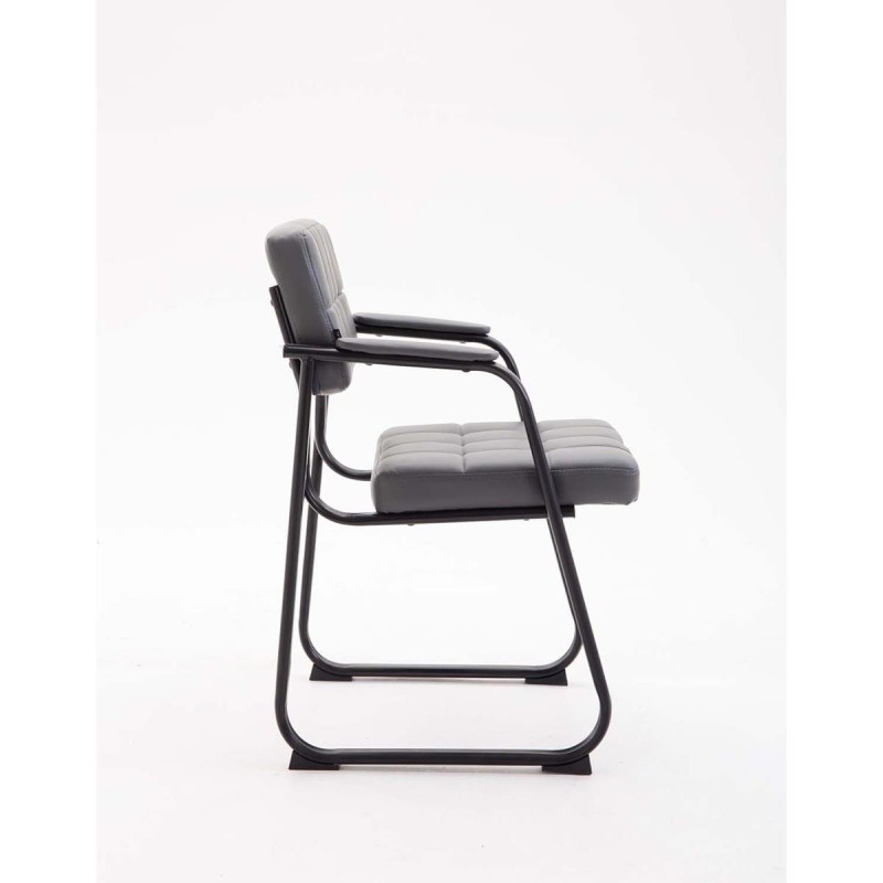 Silla de Confidente OSLO PIEL en Negro