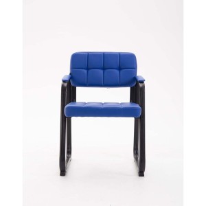 Silla de Confidente OSLO PIEL en Negro