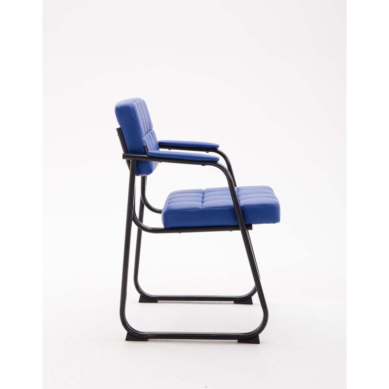 Silla de Confidente OSLO PIEL en Negro
