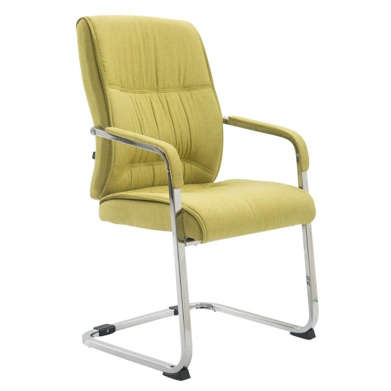 Silla de confidente MAEL, Gran Acolchado, Tela Negra