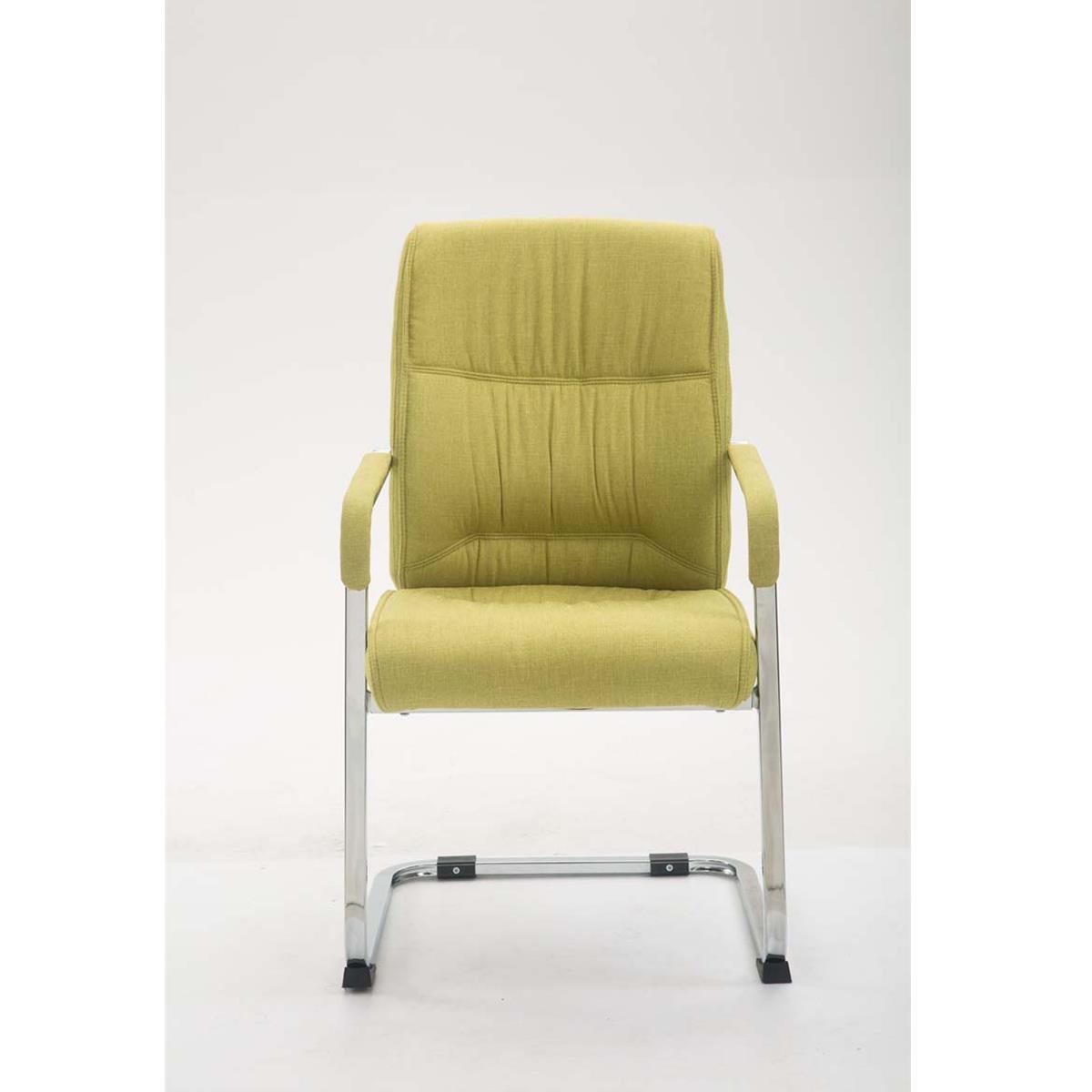 Silla de Confidente MAEL, Estructura Metálica, Gran Acolchado en Tela color Negro