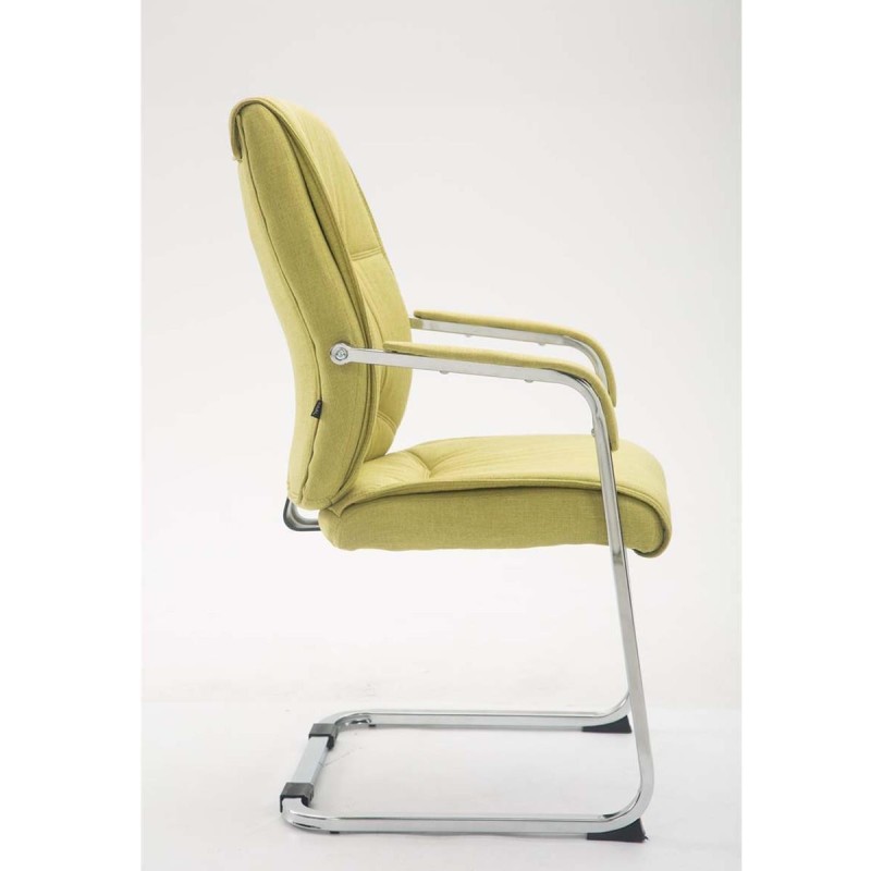 Silla de confidente MAEL, Gran Acolchado, Tela Negra