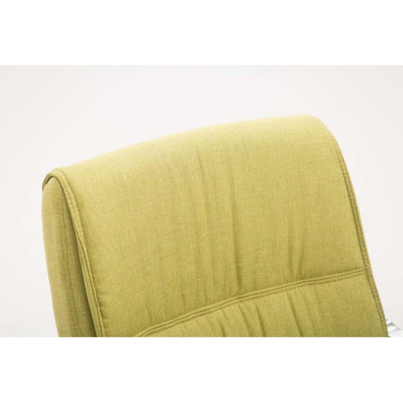 Silla de confidente MAEL, Gran Acolchado, Tela Negra