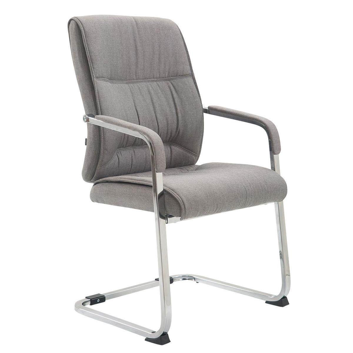 Silla de Confidente MAEL, Estructura Metálica, Gran Acolchado en Tela color Negro