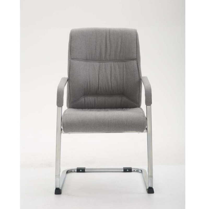 Silla de confidente MAEL, Gran Acolchado, Tela Negra