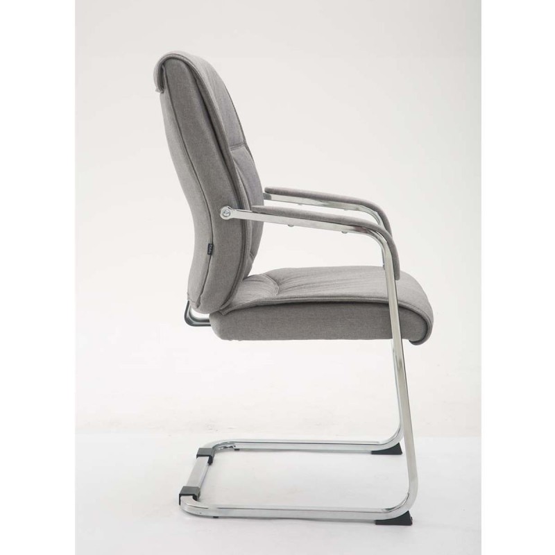 Silla de confidente MAEL, Gran Acolchado, Tela Negra