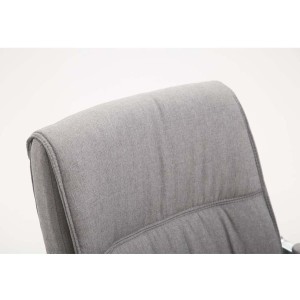 Silla de confidente MAEL, Gran Acolchado, Tela Negra