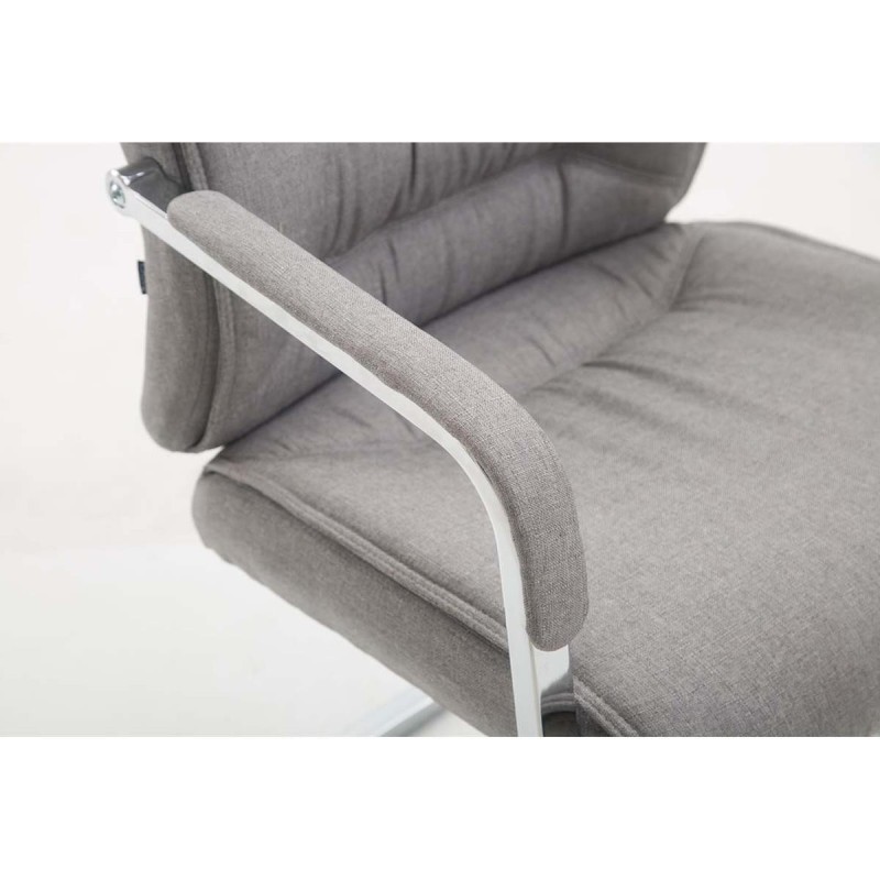 Silla de confidente MAEL, Gran Acolchado, Tela Negra
