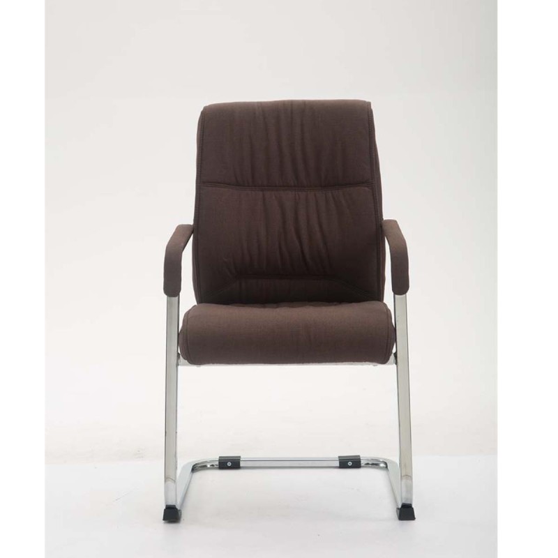 Silla de confidente MAEL, Gran Acolchado, Tela Negra