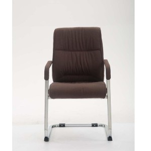 Silla de confidente MAEL, Gran Acolchado, Tela Negra