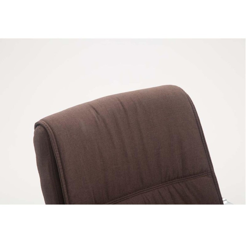 Silla de confidente MAEL, Gran Acolchado, Tela Negra