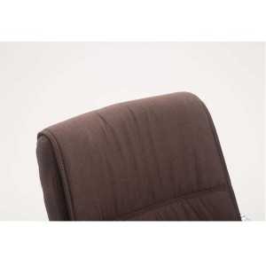 Silla de confidente MAEL, Gran Acolchado, Tela Negra