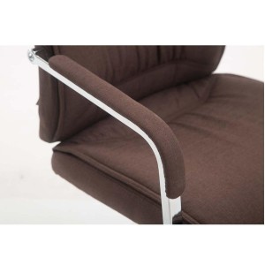 Silla de confidente MAEL, Gran Acolchado, Tela Negra