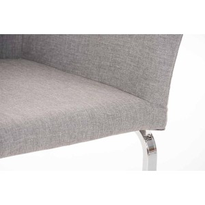 Silla de Confidente PIRU TELA color Gris