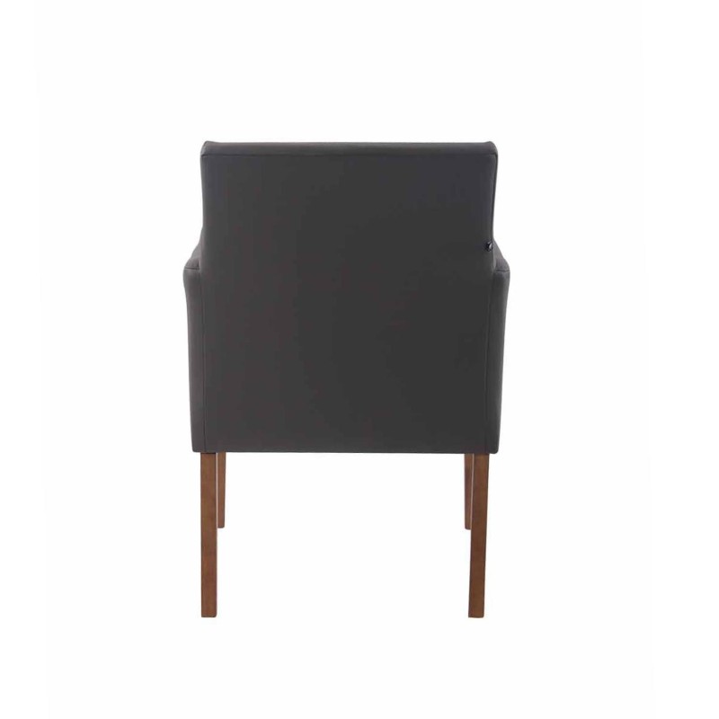 Silla de Confidente NOAH, Patas Claras, en Piel Blanca