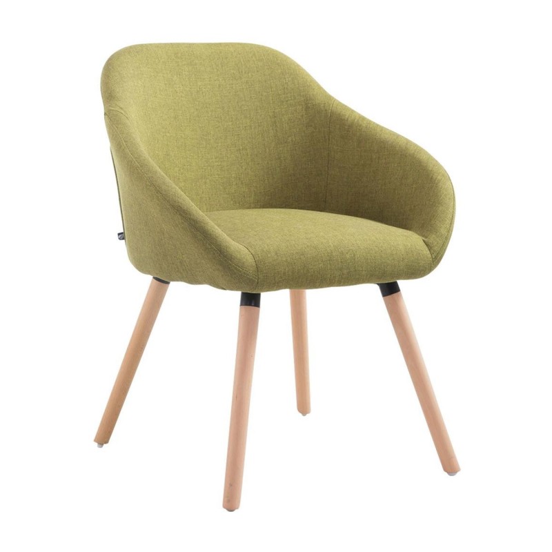 Silla de Confidente CINTIA, Patas Claras, Tela Negra