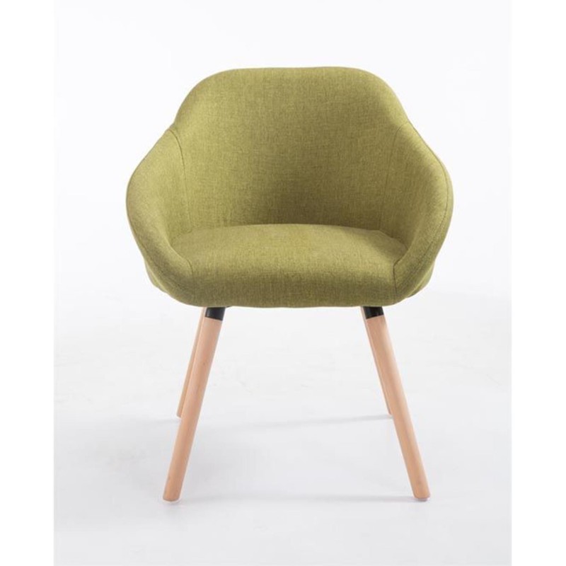 Silla de Confidente CINTIA, Patas Claras, Tela Negra