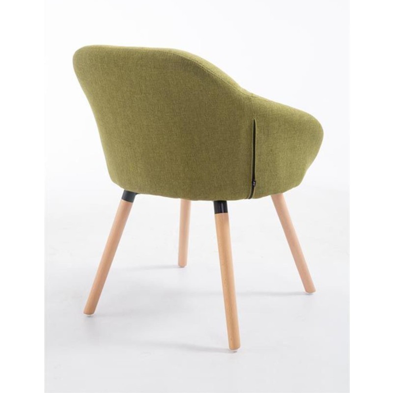 Silla de Confidente CINTIA, Patas Claras, Tela Negra