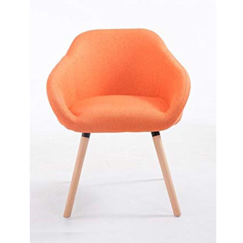 Silla de Confidente CINTIA, Patas Claras, Tela Negra