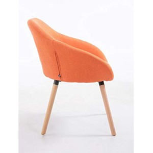 Silla de Confidente CINTIA, Patas Claras, Tela Negra