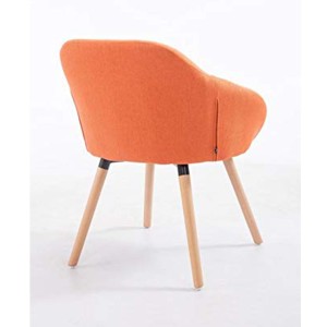 Silla de Confidente CINTIA, Patas Claras, Tela Negra