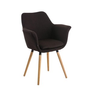 Silla de Confidente ELLIOT en Tela Negra