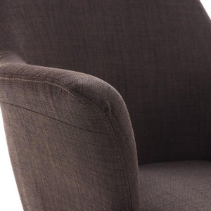 Silla de Confidente ELLIOT en Tela Negra