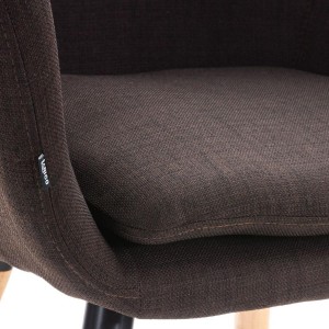 Silla de Confidente ELLIOT en Tela Negra
