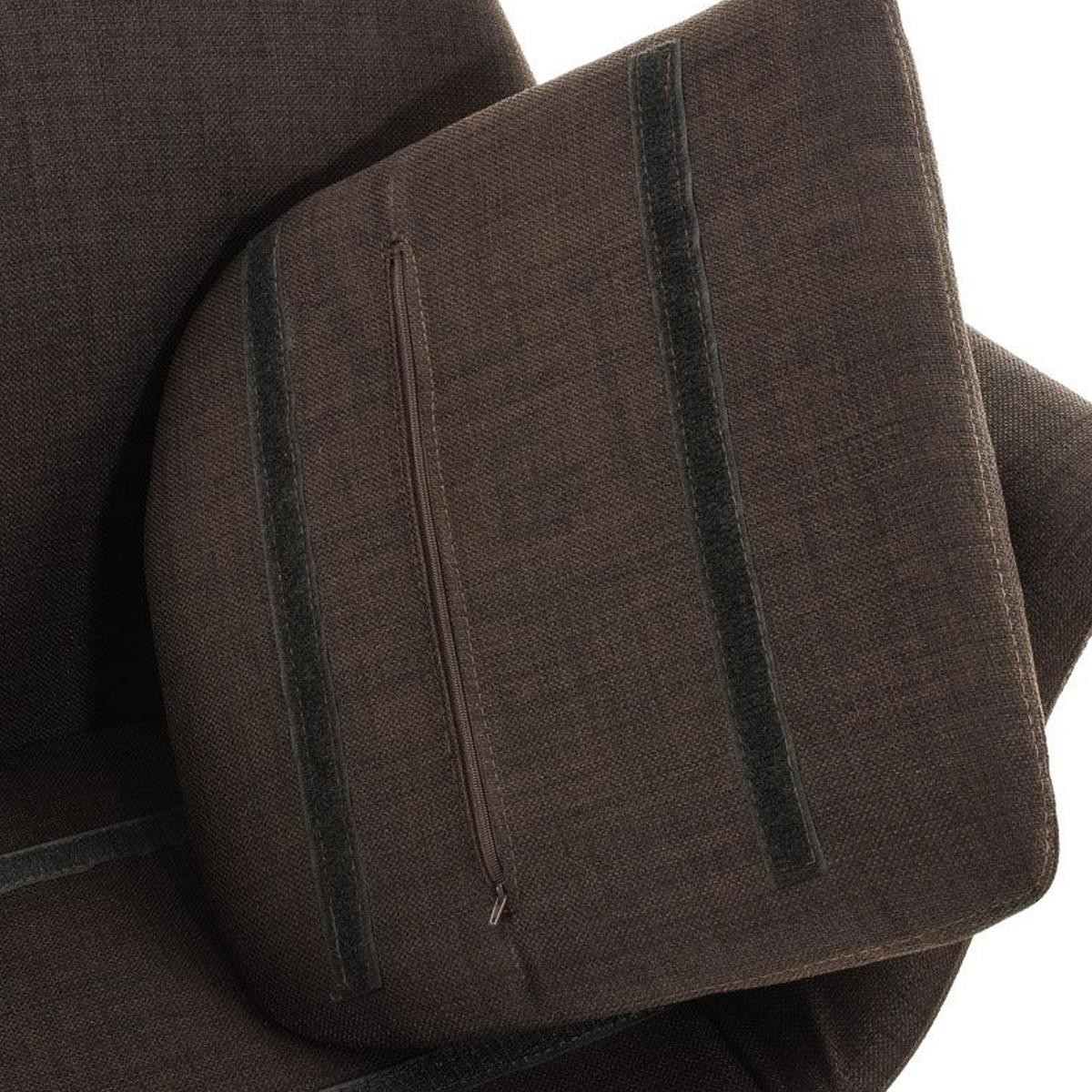 Silla de Confidente ELLIOT, Diseño Único, Patas Claras, en Tela Negro