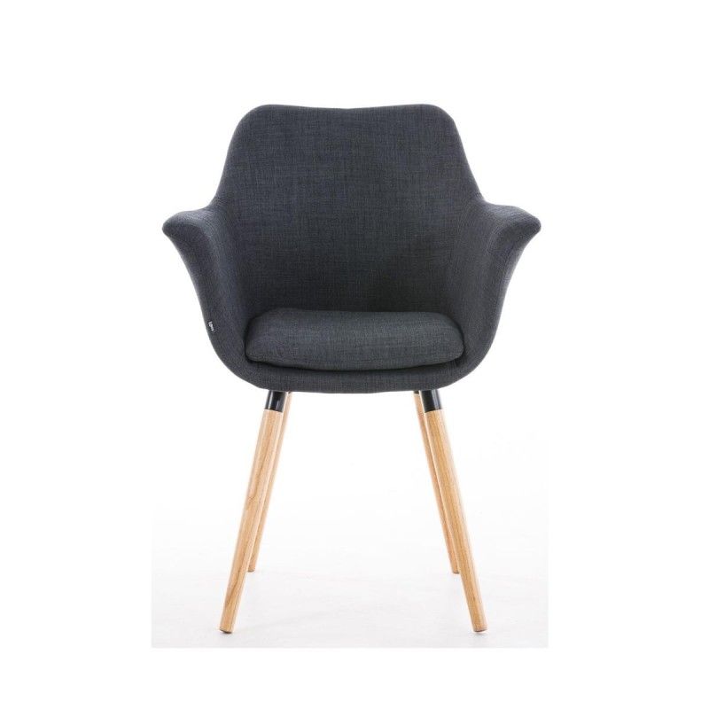 Silla de Confidente ELLIOT en Tela Negra