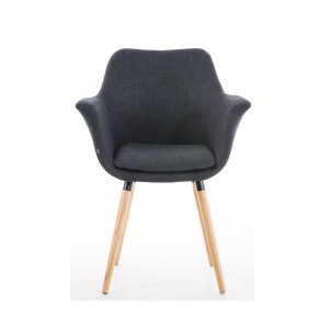 Silla de Confidente ELLIOT en Tela Negra