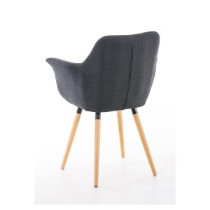 Silla de Confidente ELLIOT en Tela Negra