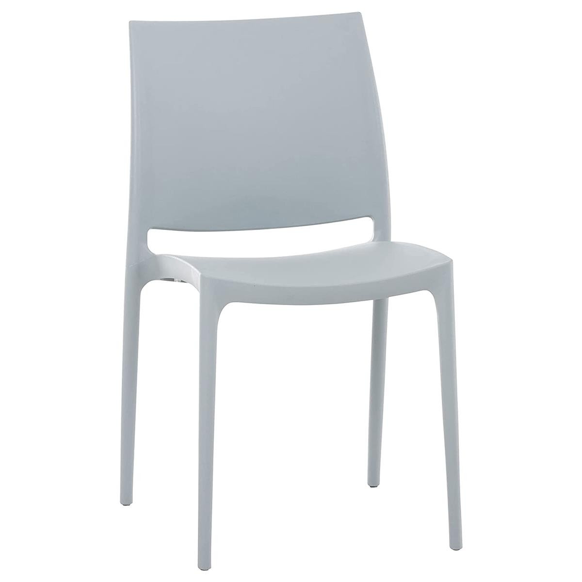 Silla de Confidente ASTRA, Diseño Minimalista y Apilable, color Negro