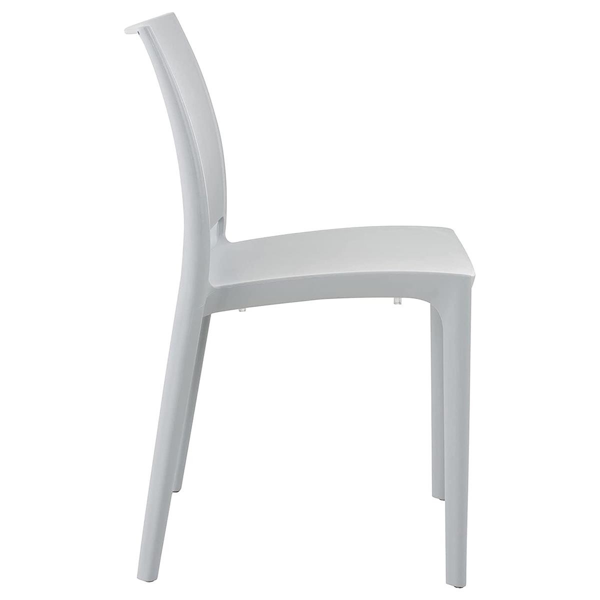 Silla de Confidente ASTRA, Diseño Minimalista y Apilable, color Negro
