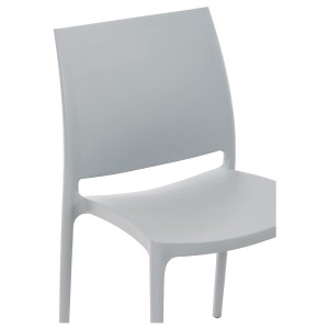 Silla de Confidente ASTRA, Diseño Apilable, en color Negro
