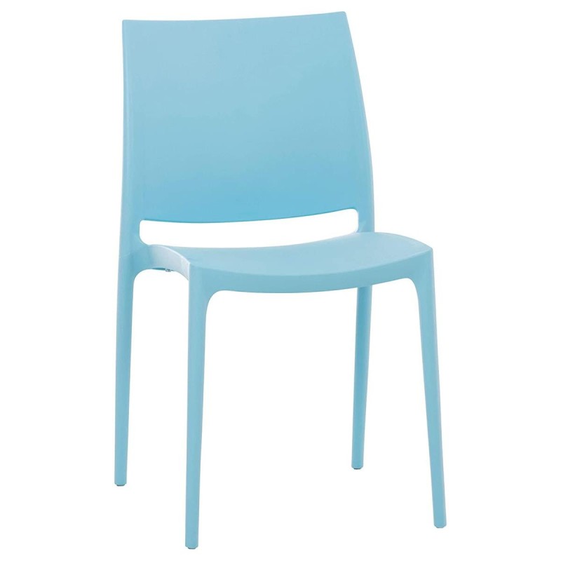 Silla de Confidente ASTRA, Diseño Apilable, en color Negro