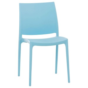 Silla de Confidente ASTRA, Diseño Apilable, en color Negro