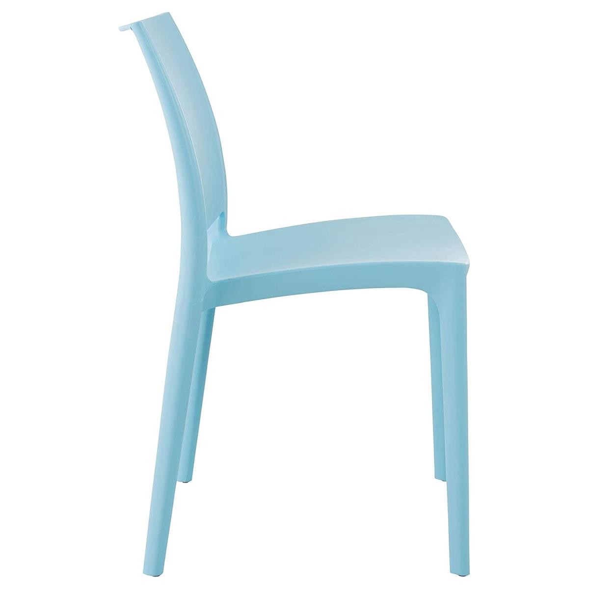 Silla de Confidente ASTRA, Diseño Minimalista y Apilable, color Negro