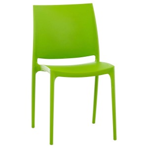Silla de Confidente ASTRA, Diseño Apilable, en color Negro